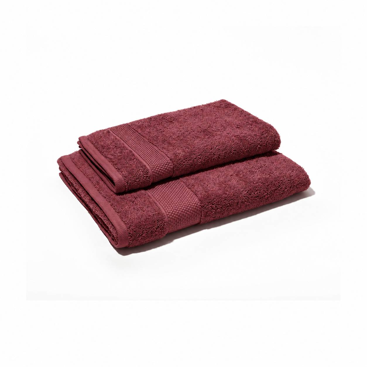 Set Asciugamani 1+1 Cogal Ranger Plus 620 g/m² Marsala 60 x 100 + 40 x 60 cm