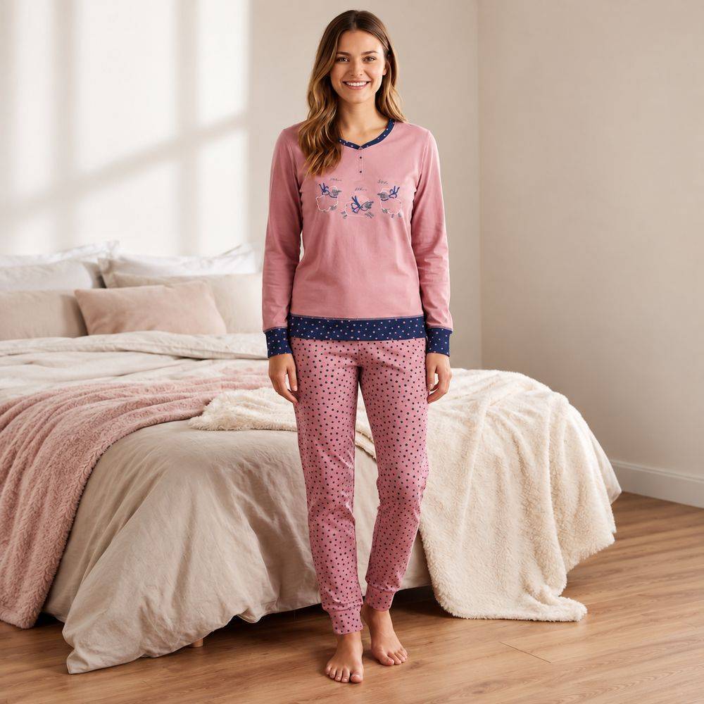 Pigiama Donna Yukon JA MISS Dis. 32 Variante Rosa