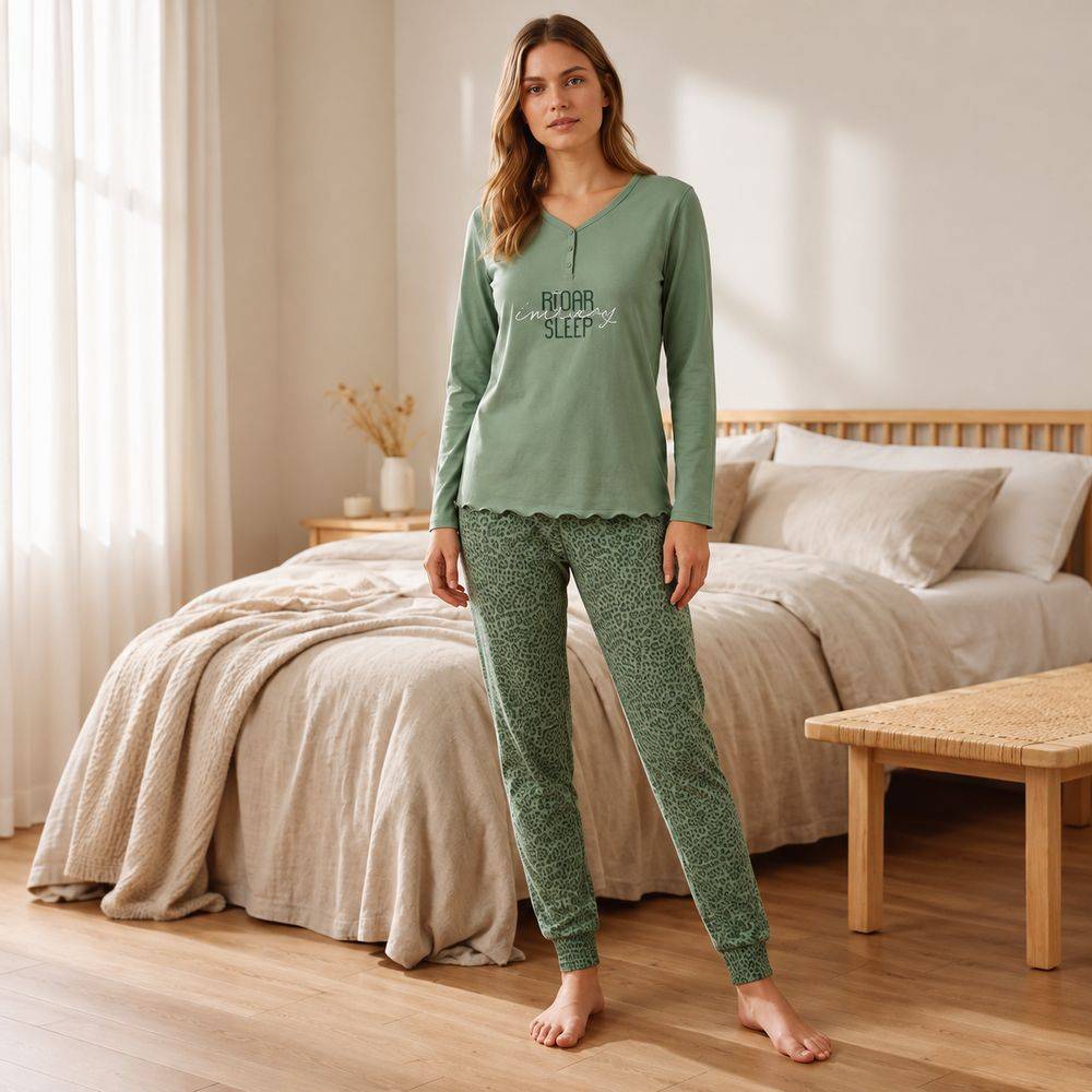 Pigiama Donna Yukon JA MISS Dis. 31 Variante Salvia 