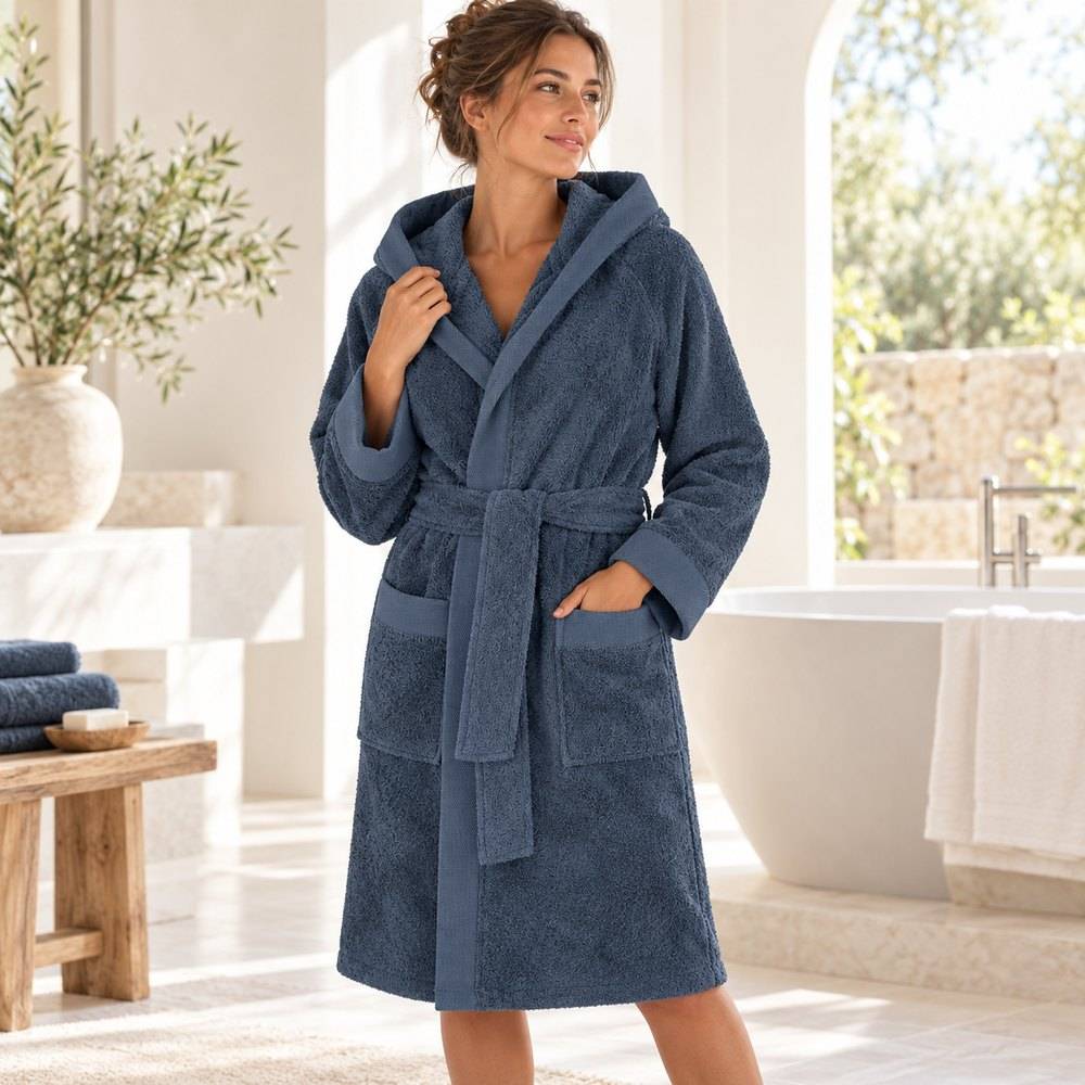 Accappatoio Jolie Cavalieri in spugna 450 g/m² Denim